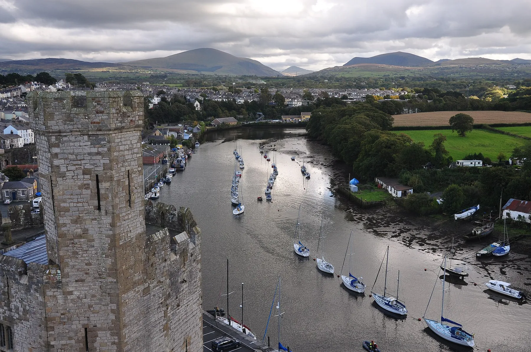 Afon Seiont in Caernarfon