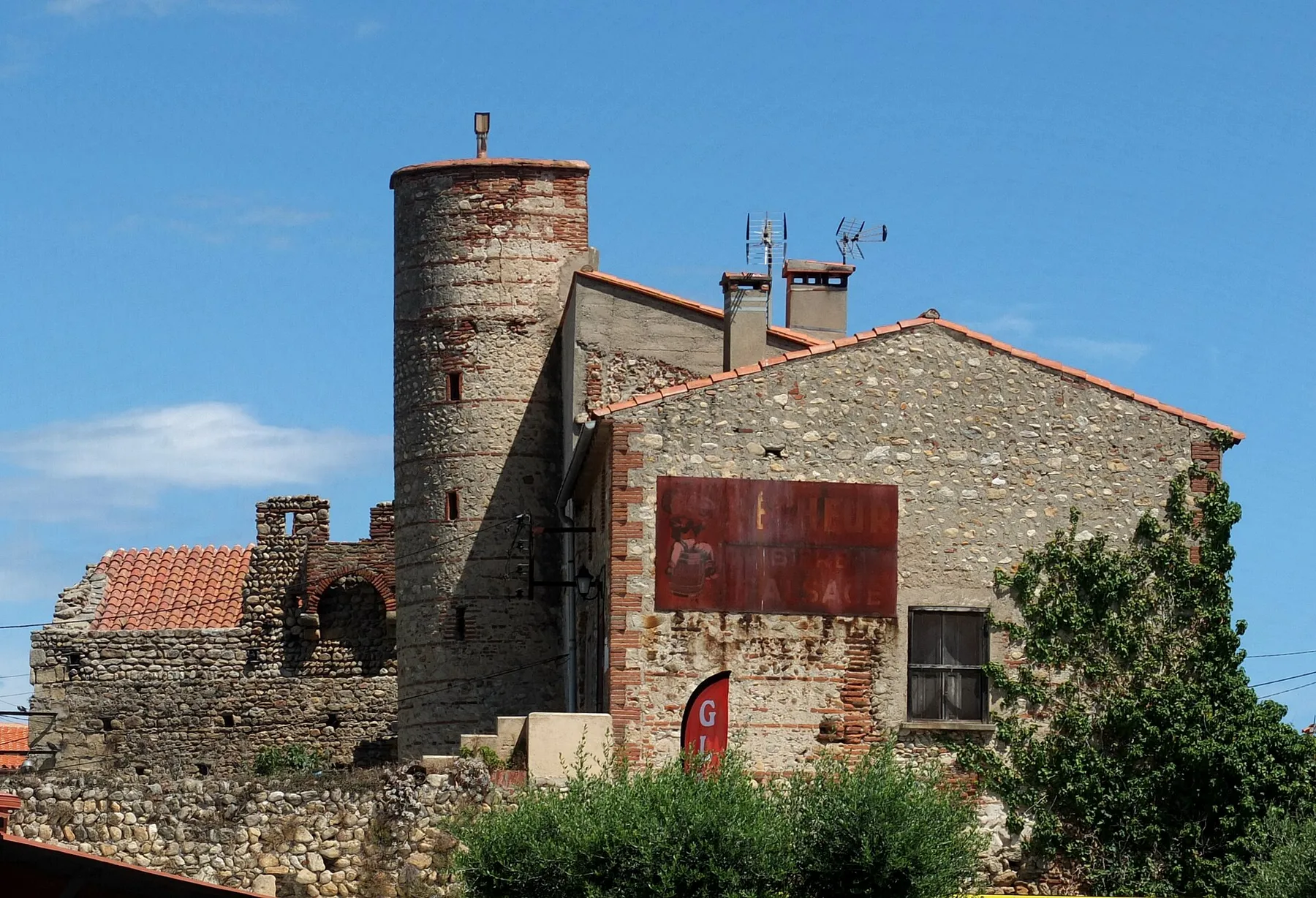 Taxo d'Avall, former fortified village, 11th century, Argelès, France (view from S).