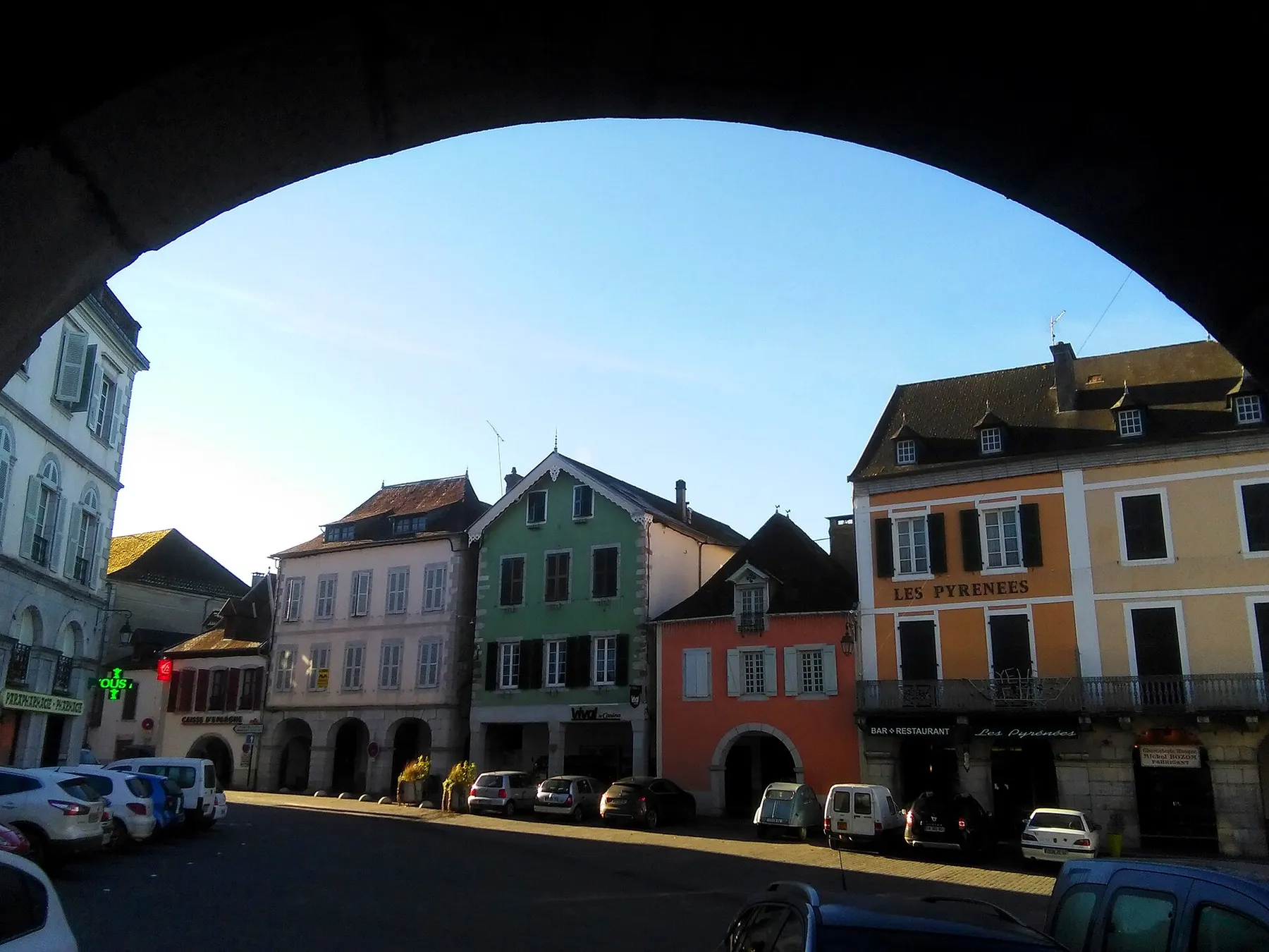 Main square of Tardets-Sorholus