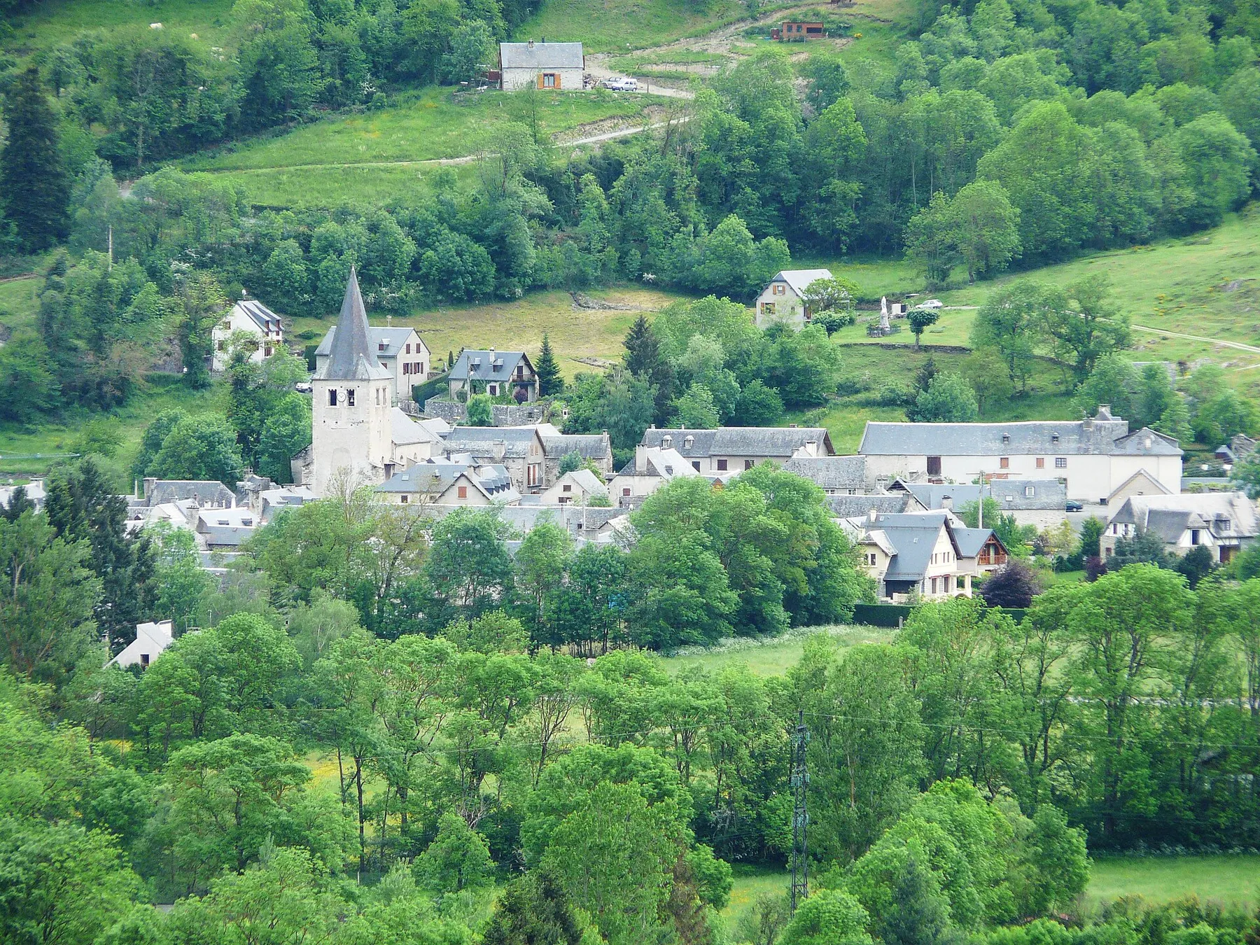 Le village de Bourisp, Hautes-Pyrénées, France.
