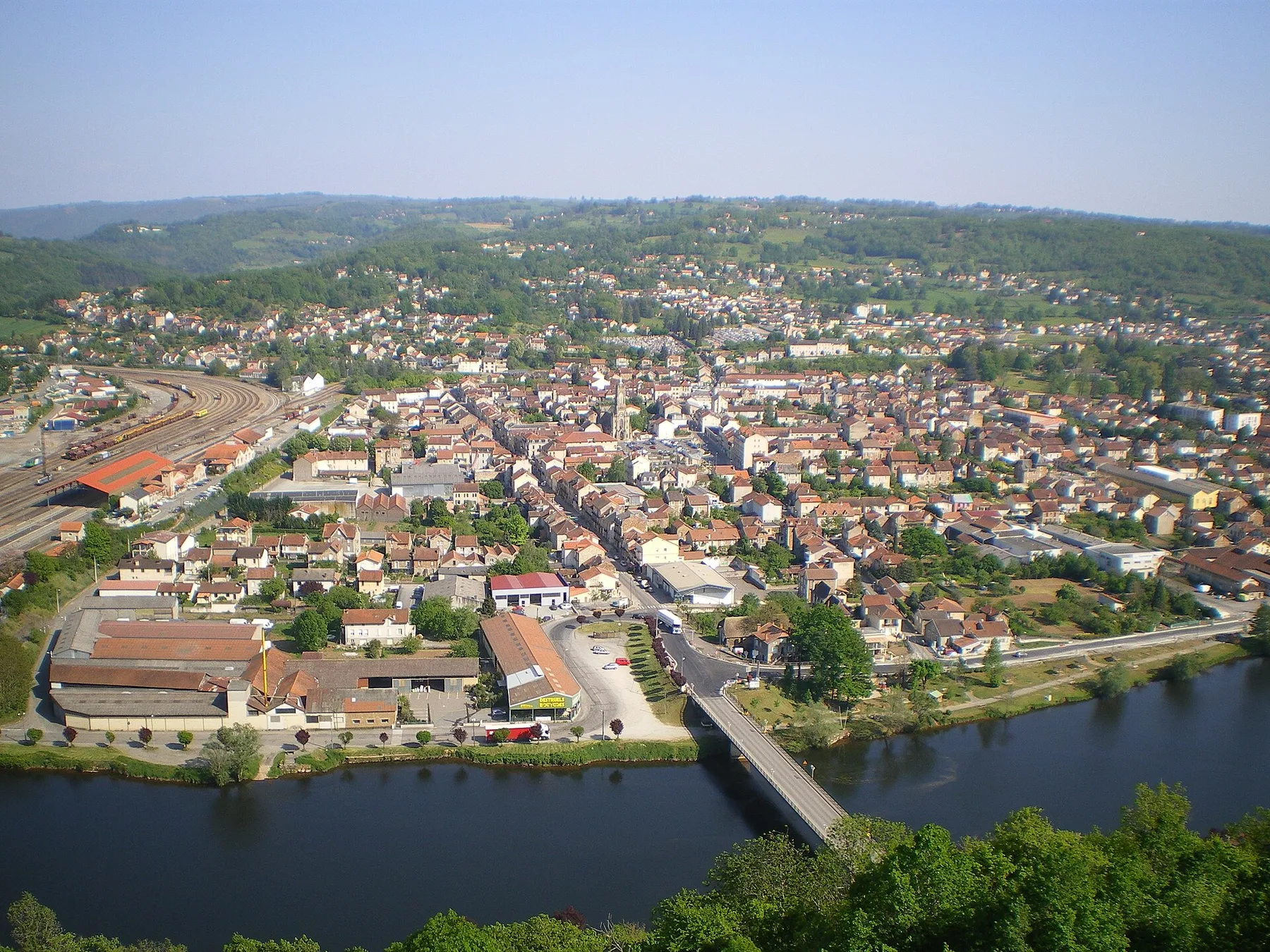 Vue de Capdenac-Gare depuis Capdenac-le-Haut
