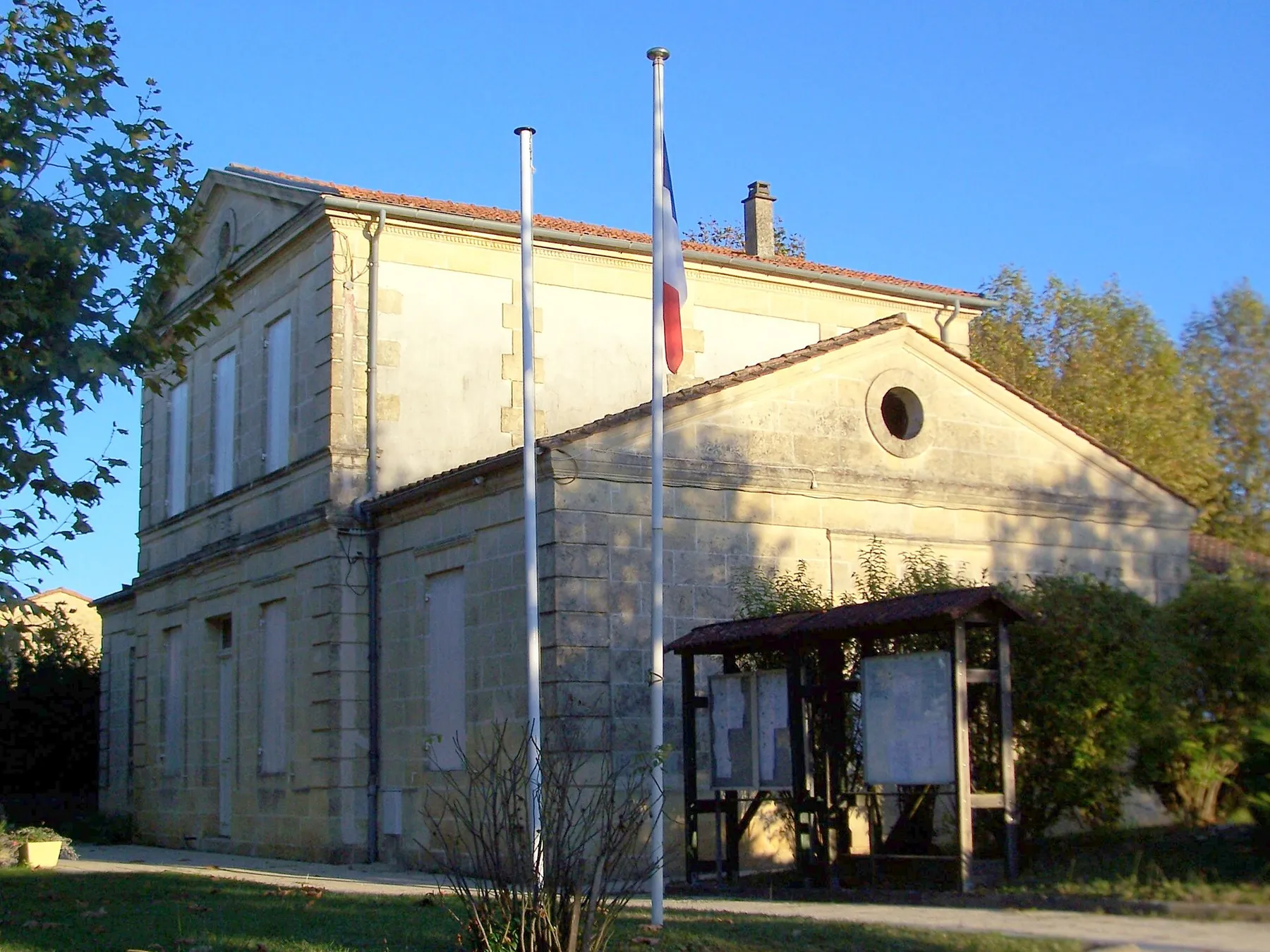 Town hall of Capian (Gironde, France)