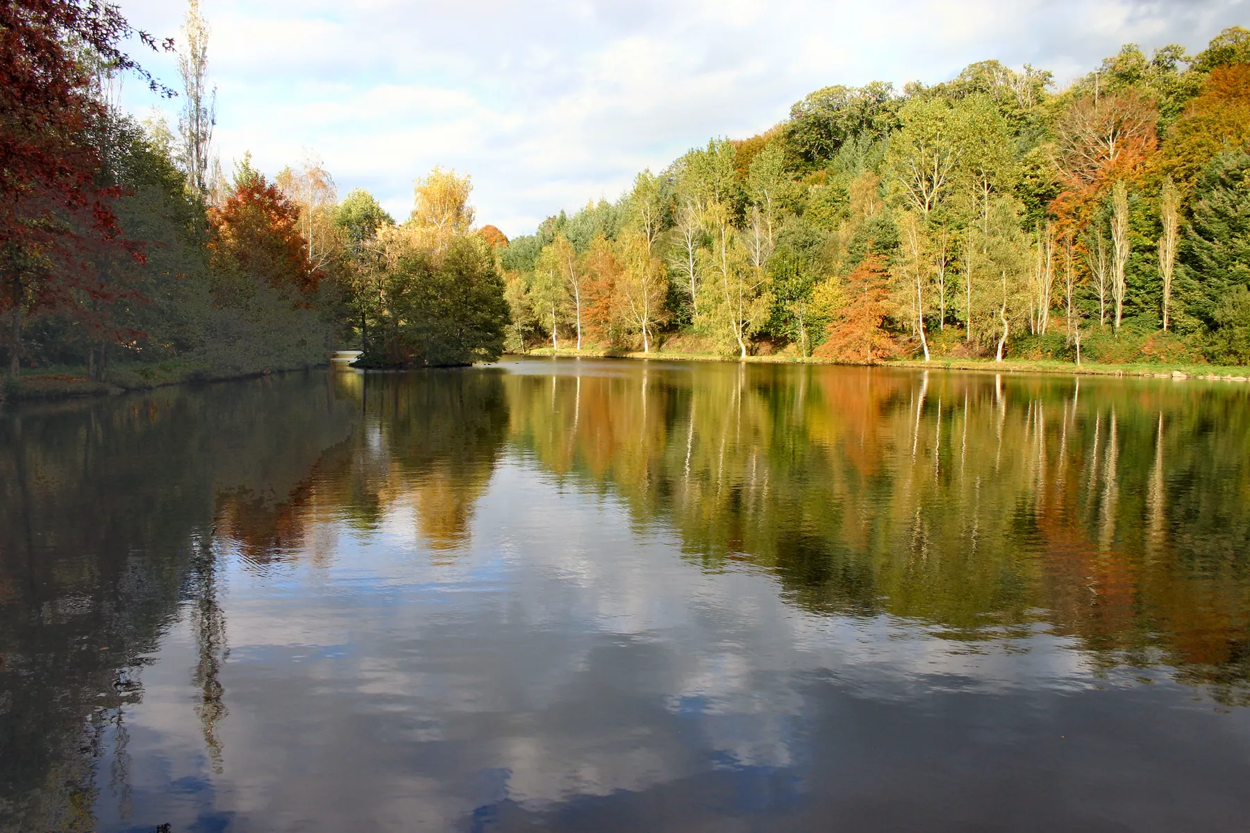 L'étang de Carcenac-Peyralès, en pleine nature, lieu de pêche et de promenade