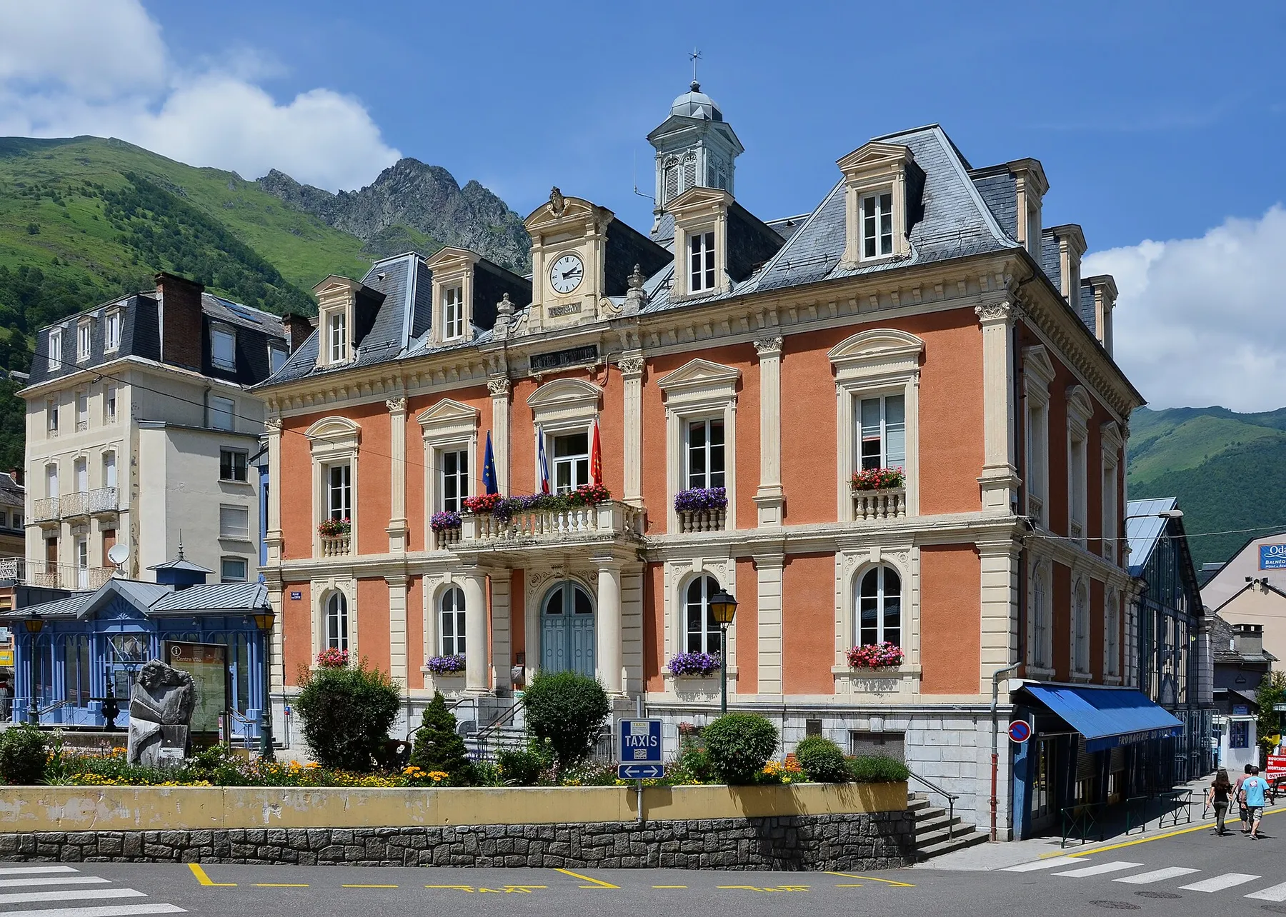 Town hall of Cauterets, Hautes-Pyrénées, France.