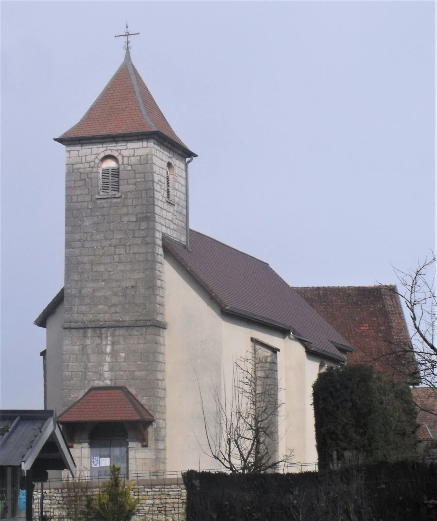 Eglise à Charbonnières-les-Sapins, Doubs, France