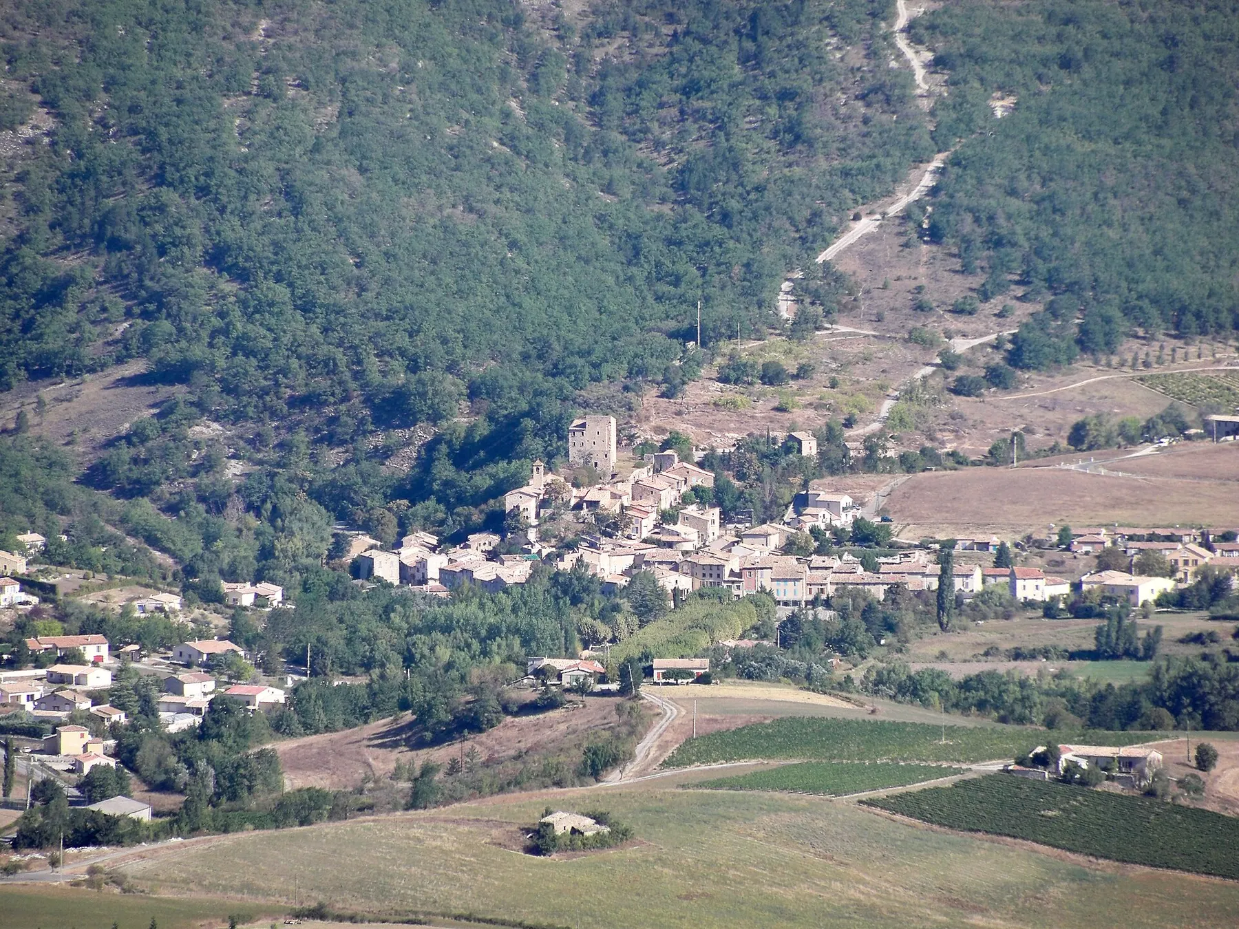 Vue du Col d'Ey vers la vallée d'Ennuye et Sainte Jalle