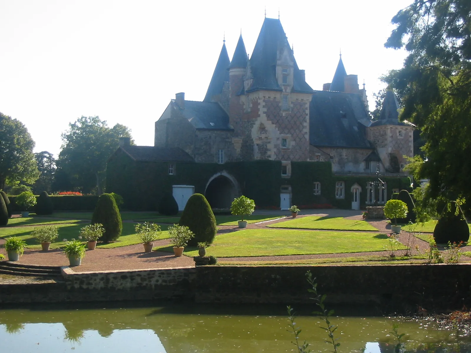 Château du Coudray-Montbault à Vihiers (Maine-et-Loire, France).