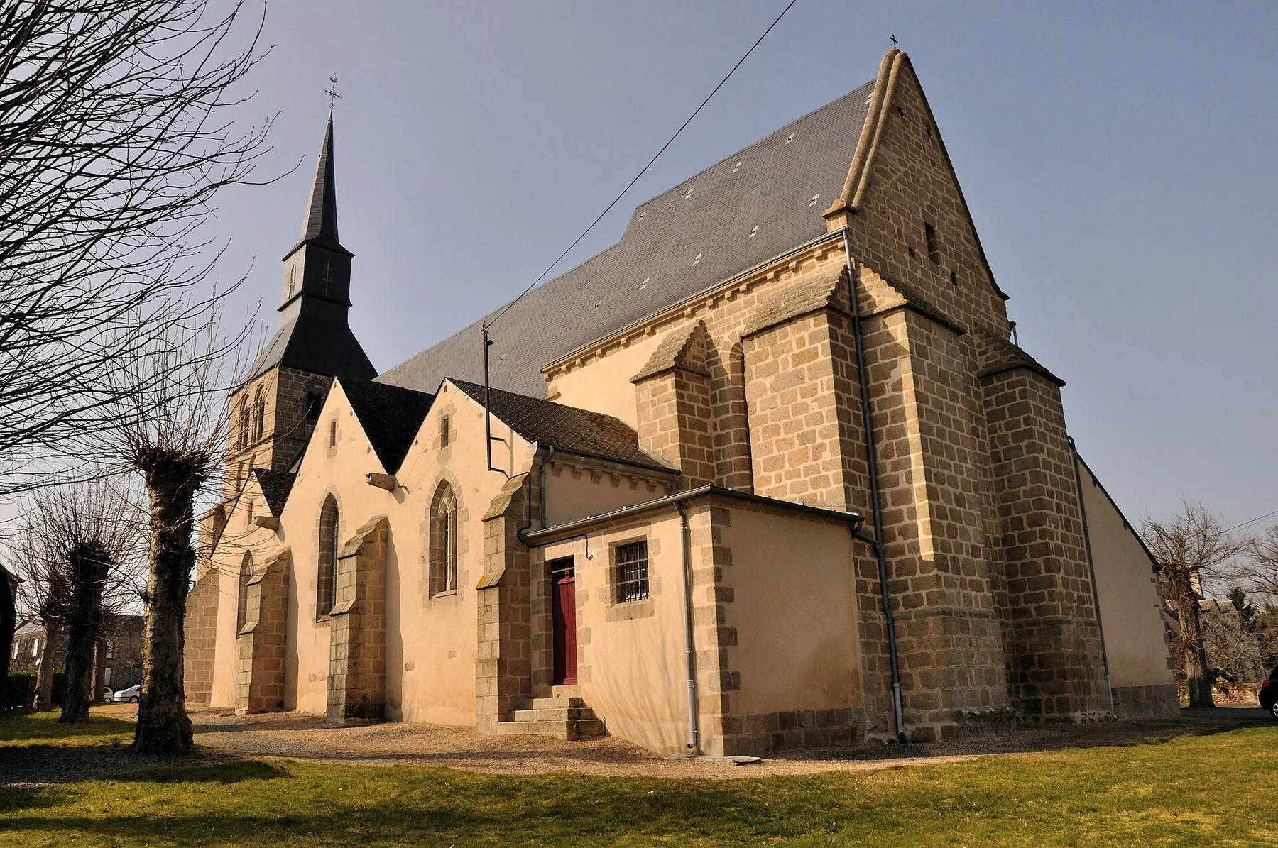 Crevant (Indre) - Eglise Saint-Aubin