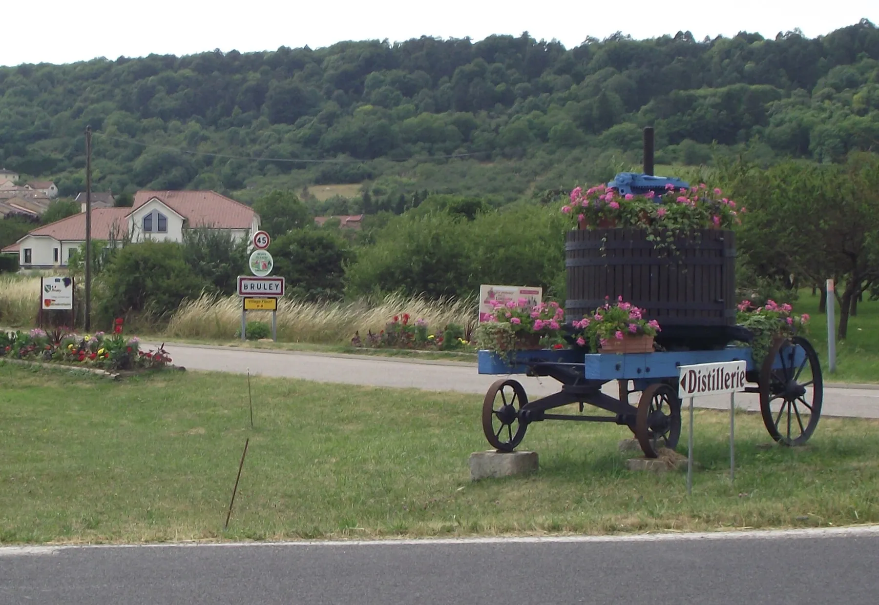 Entrée du village de Bruley