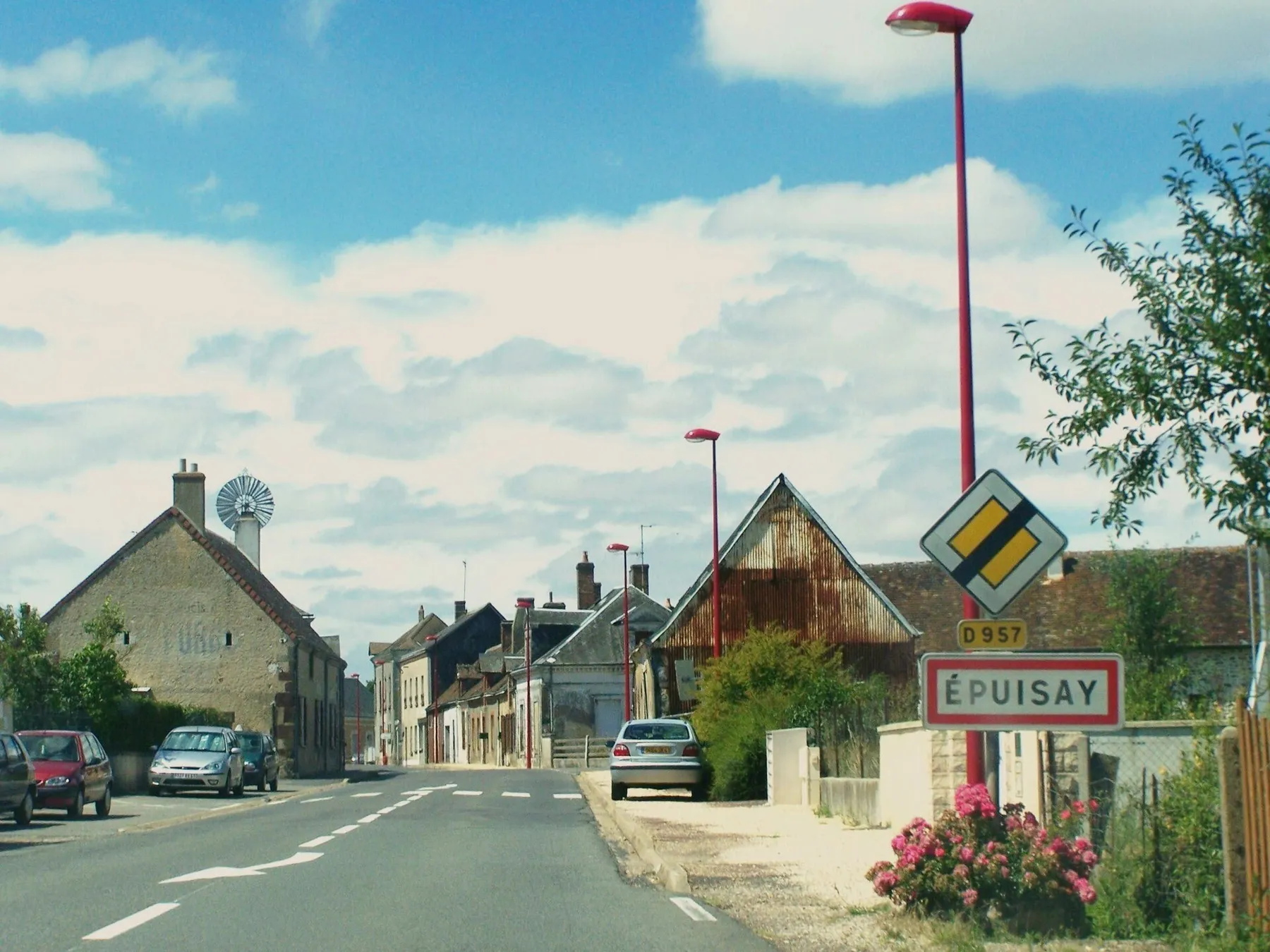 Entrance in the little commune of Épuisay in Loir-et-Cher, France.