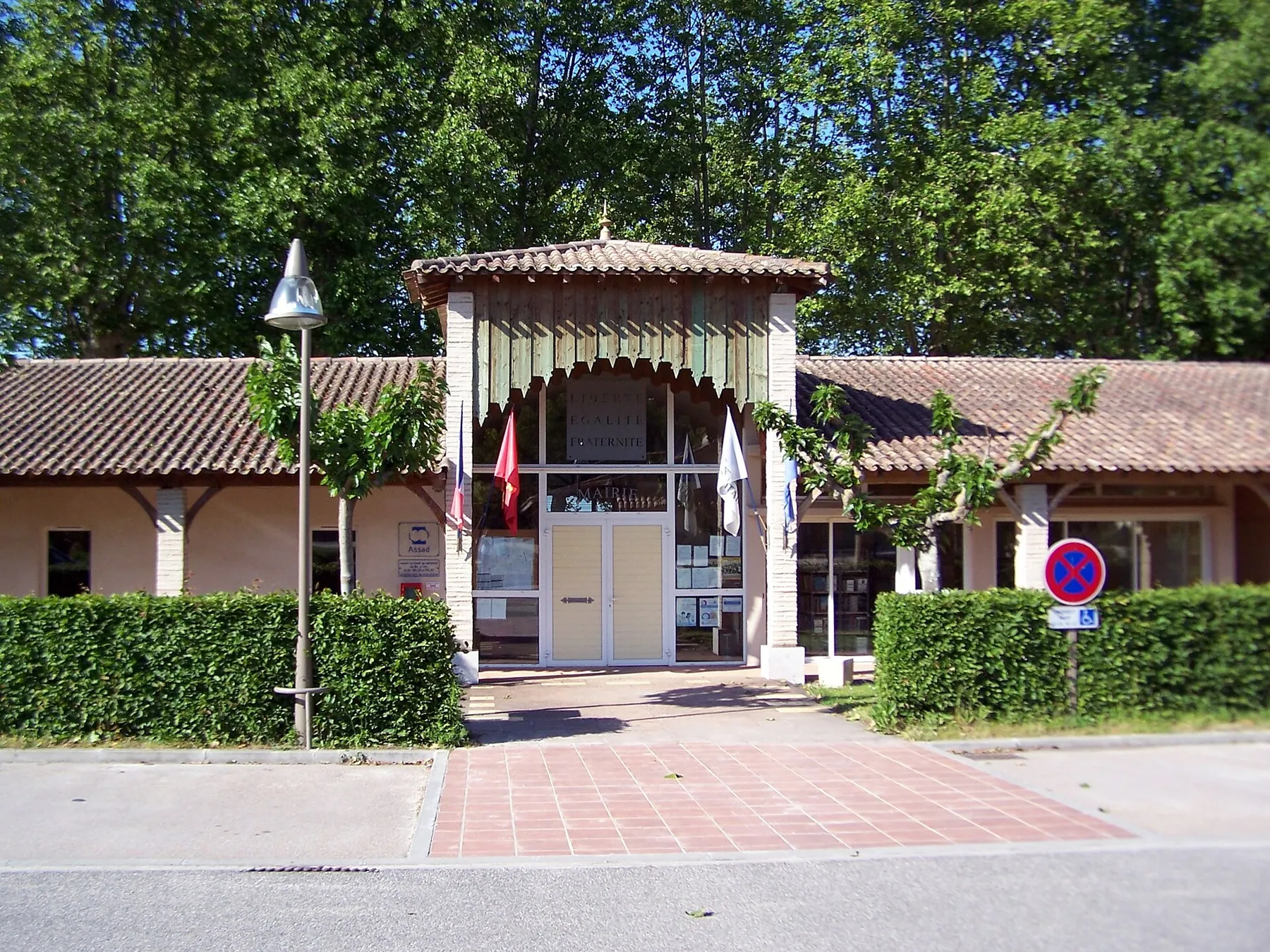 Town hall of Fourques-sur-Garonne (Lot-et-Garonne, France)