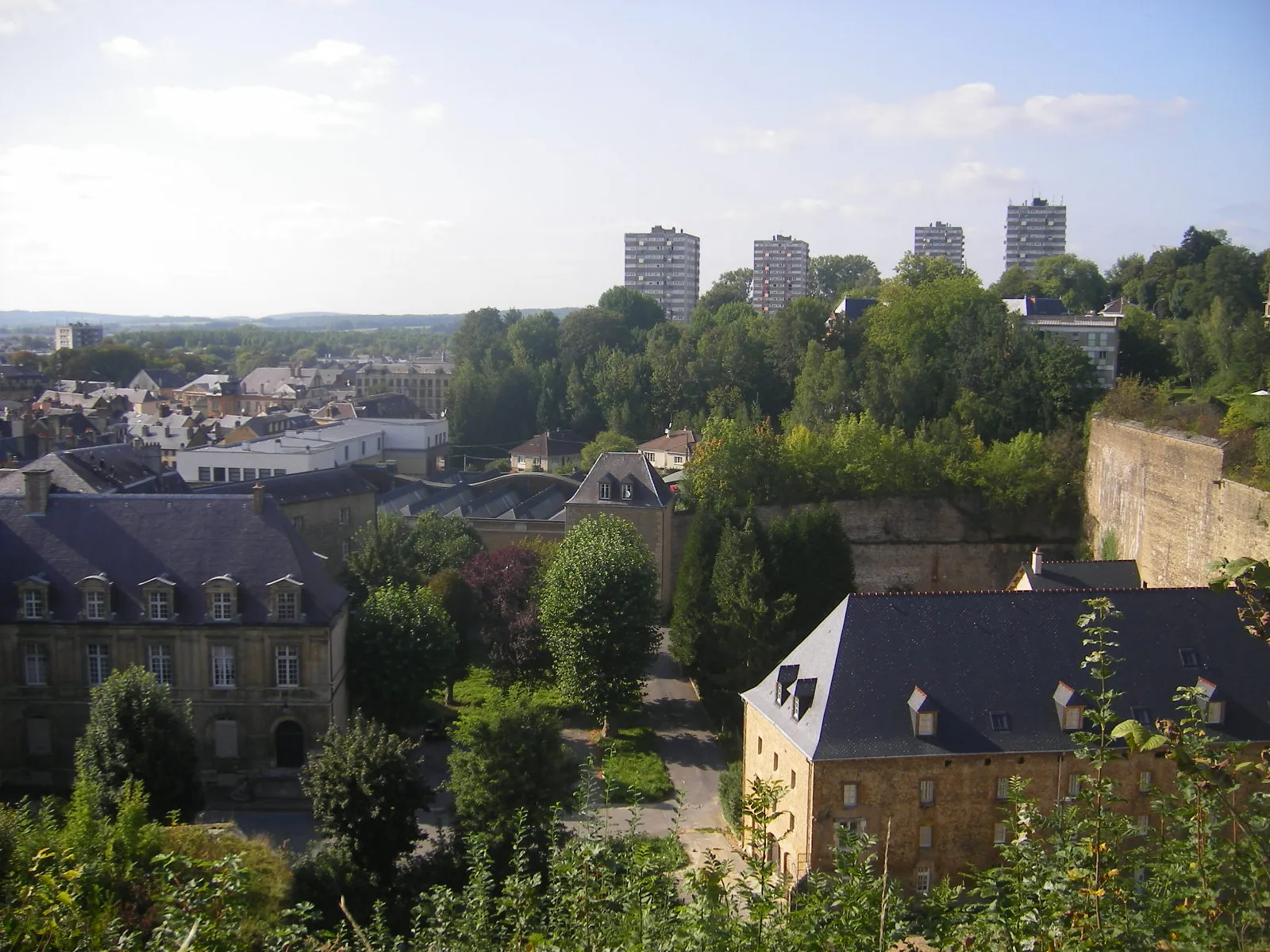 Vue de Sedan (Ardennes, France).