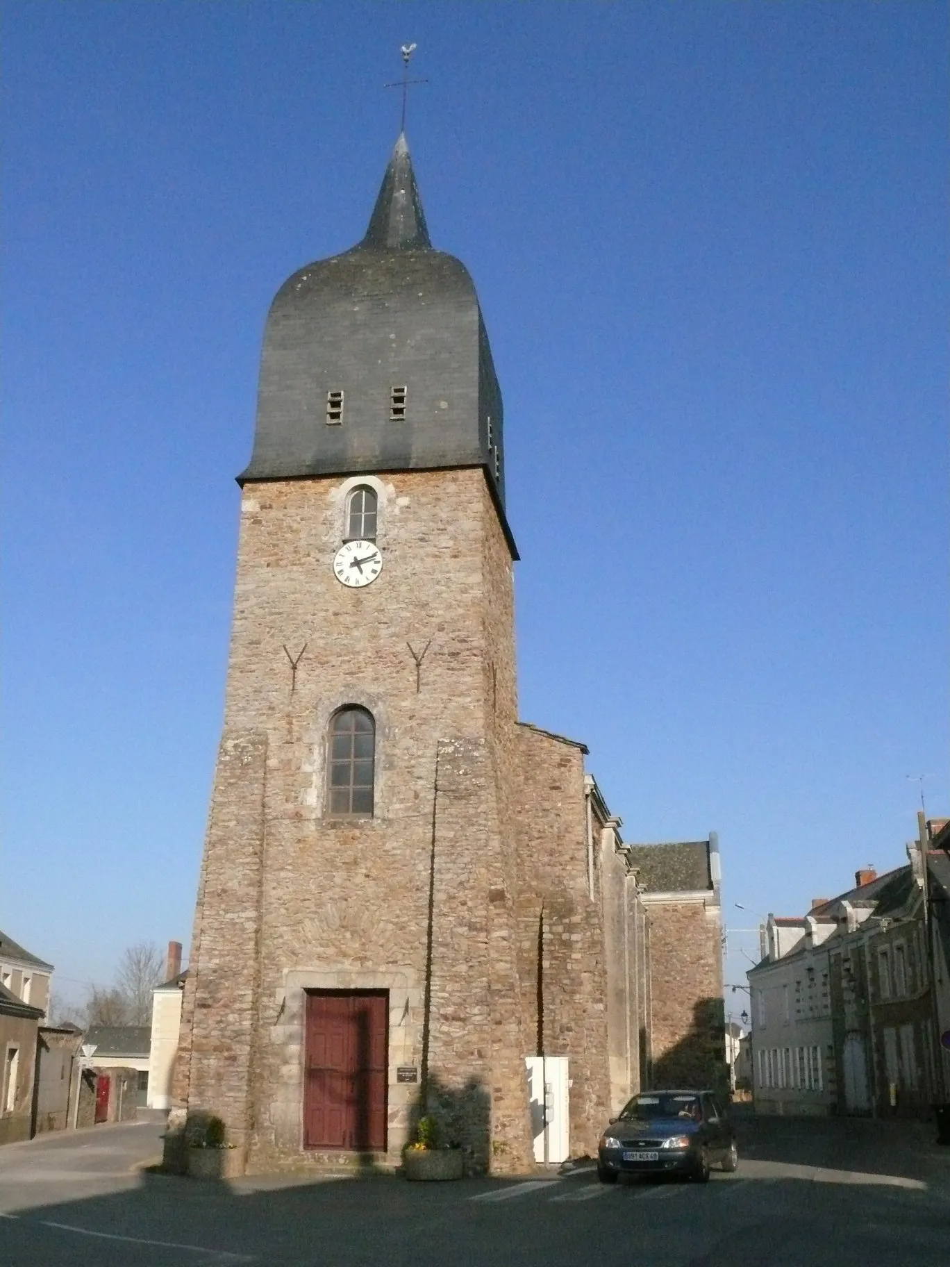Saint-Peter-and-Paul' church of Gené (Maine-et-Loire, Pays de la Loire, France).