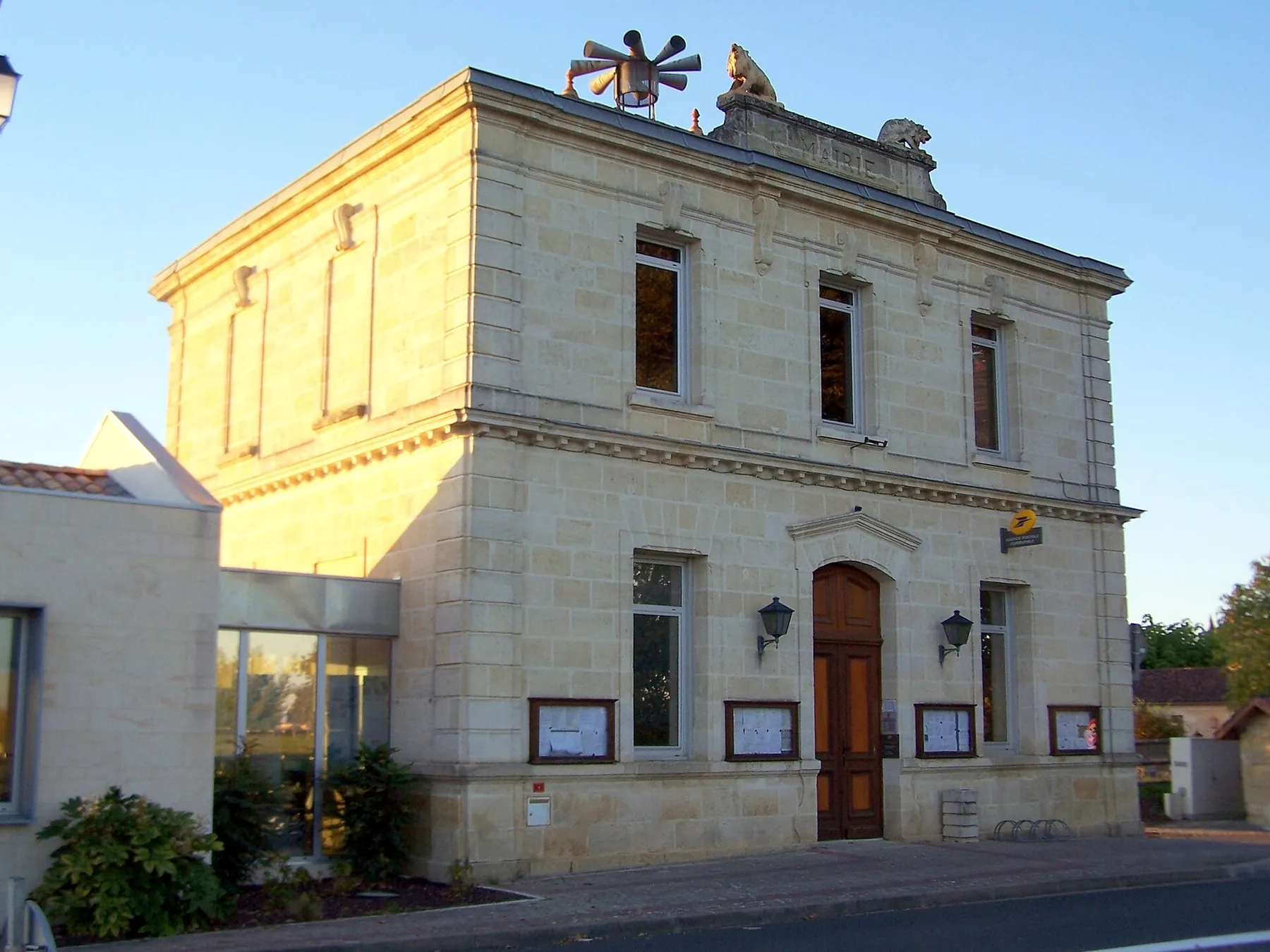 Town hall of Haux (Gironde, France)