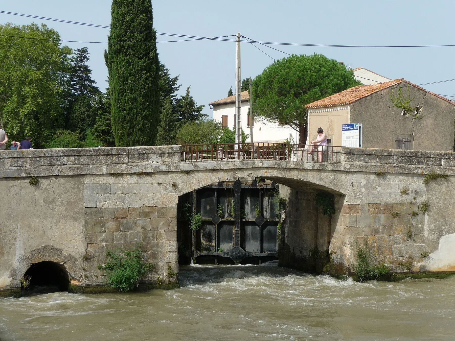 Homps Lock on the Canal du Midi