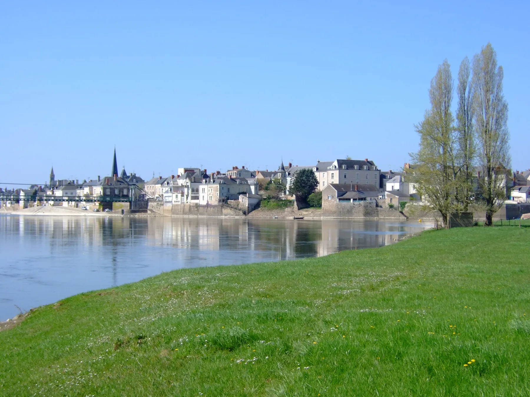 Vue générale d'Ingrandes (Maine-et-Loire)