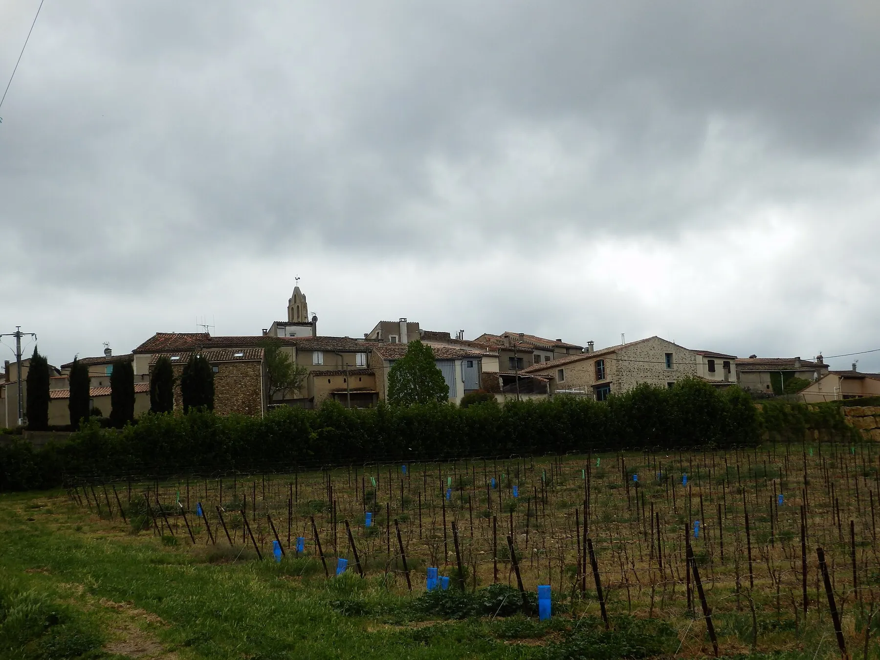 View of La Digne-d'Aval, Aude, France
