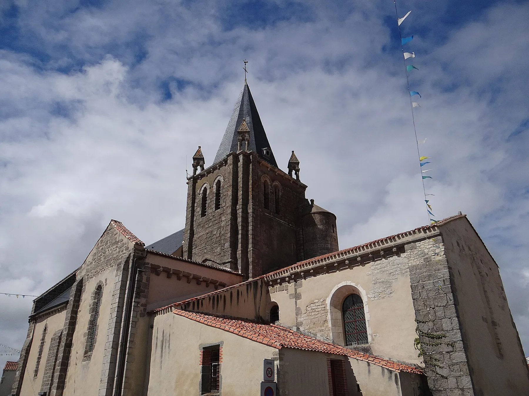 Church of Our Lady of the Assumption, Longeville-sur-Mer, Vendee, France.