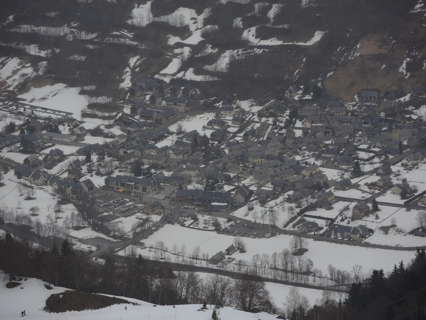 Vue aérienne de Loudenvielle.