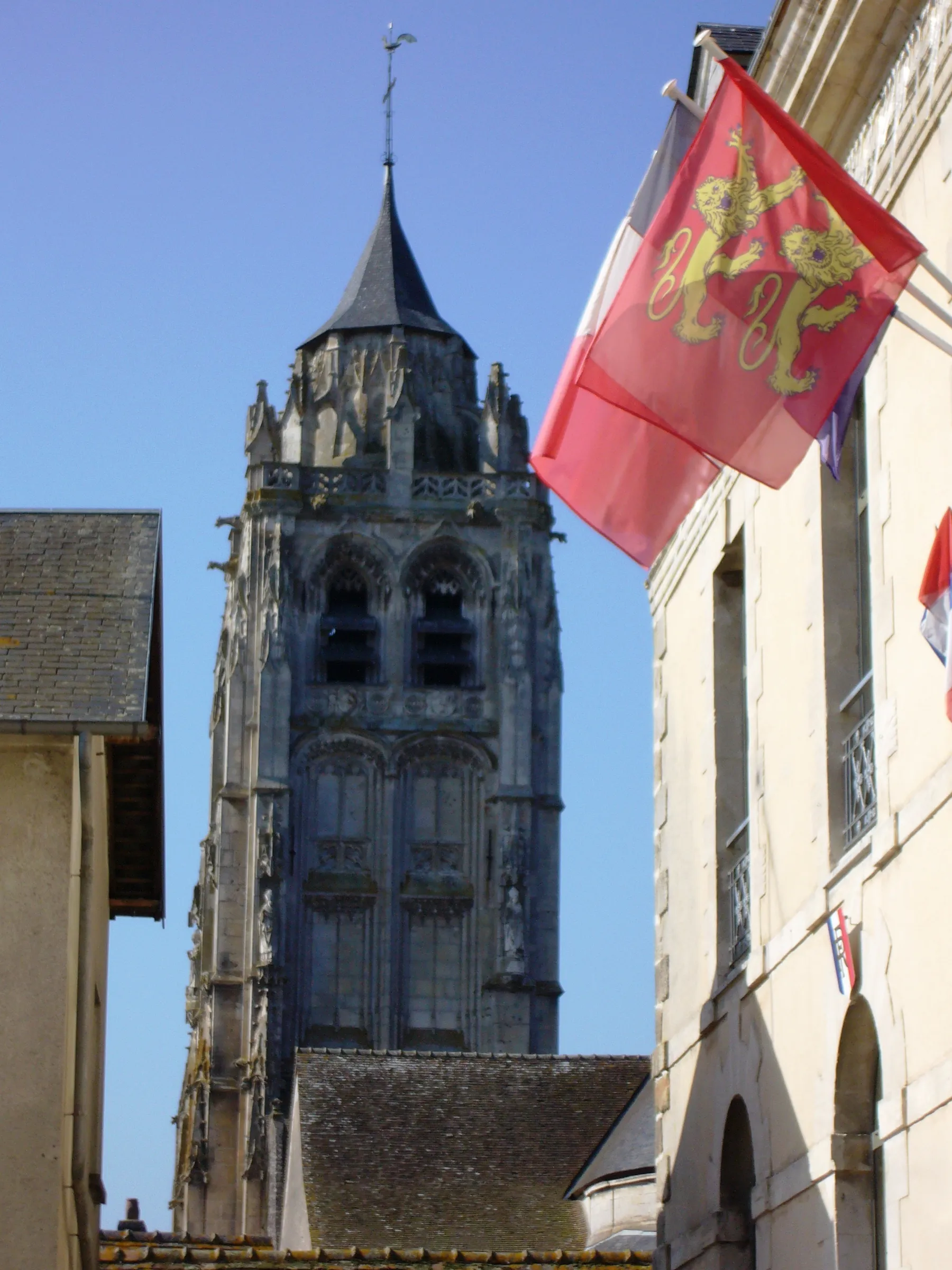 Norman and French flags