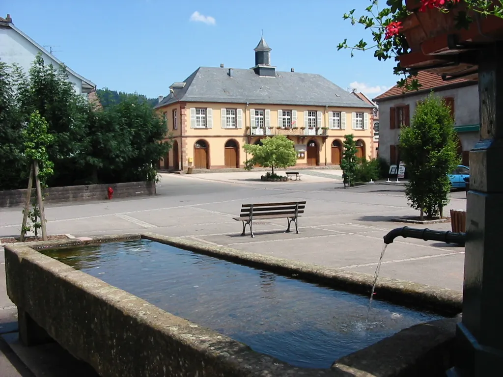 Town hall of Saales (France).