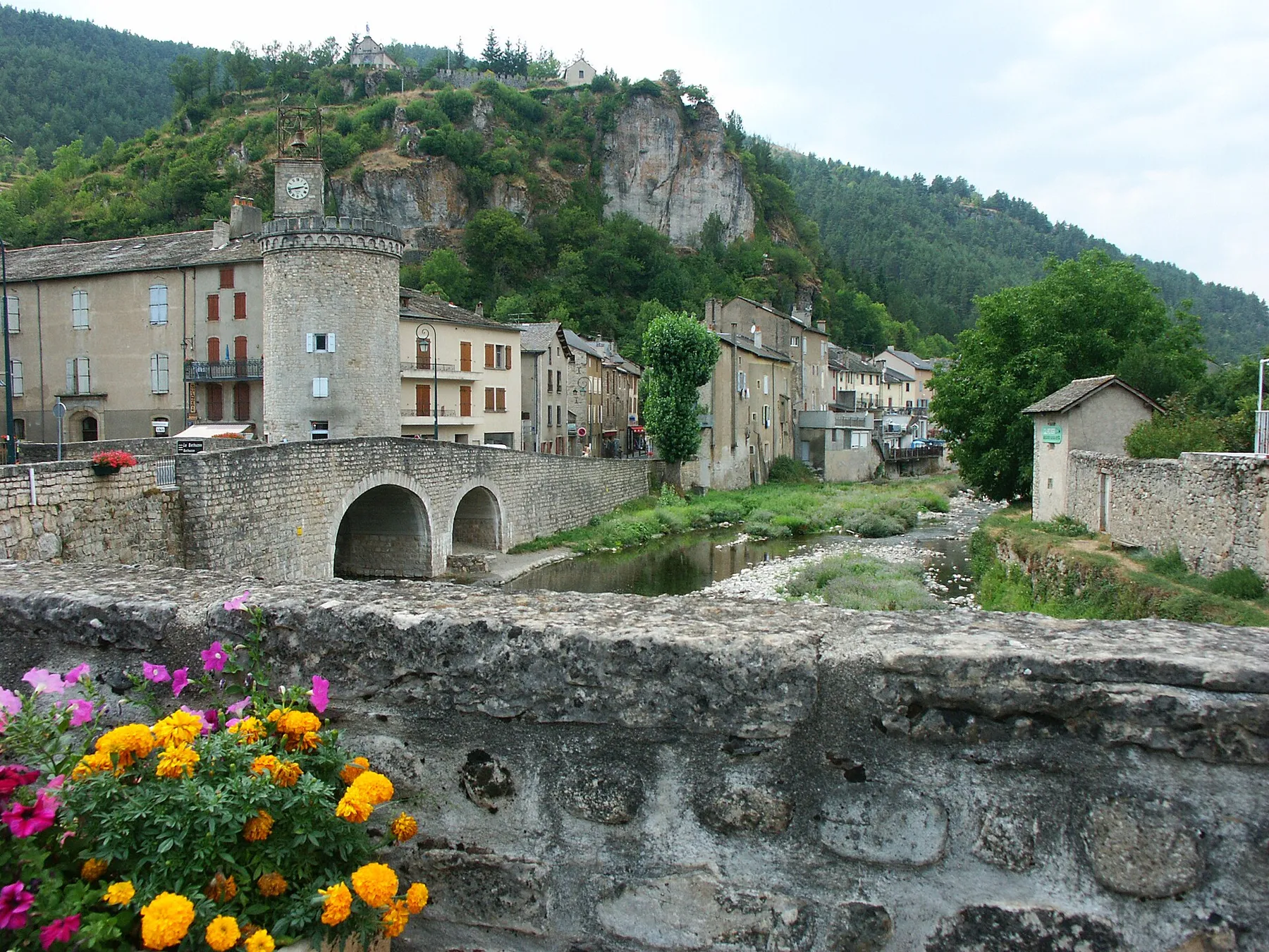 Vue de Meyrueis (Lozère)