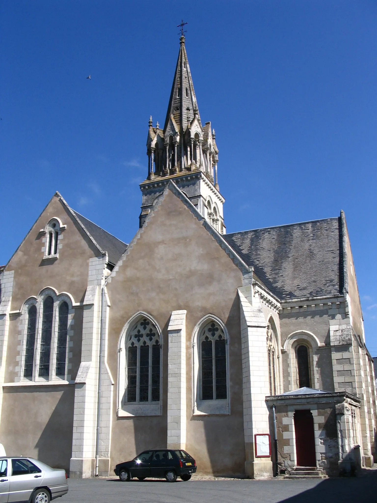 The church of Morannes, Maine-et-Loire, France.