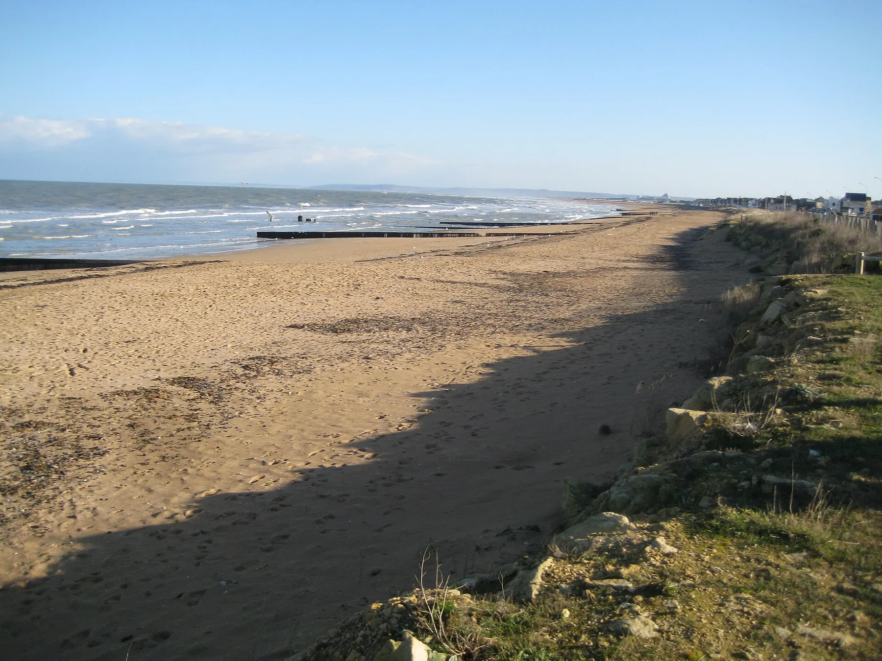 Beach of Colleville-Montgomery, Normandie, France