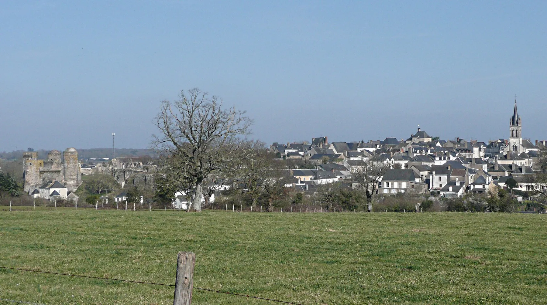 Vue générale de la ville de Pouancé, Maine-et-Loire
