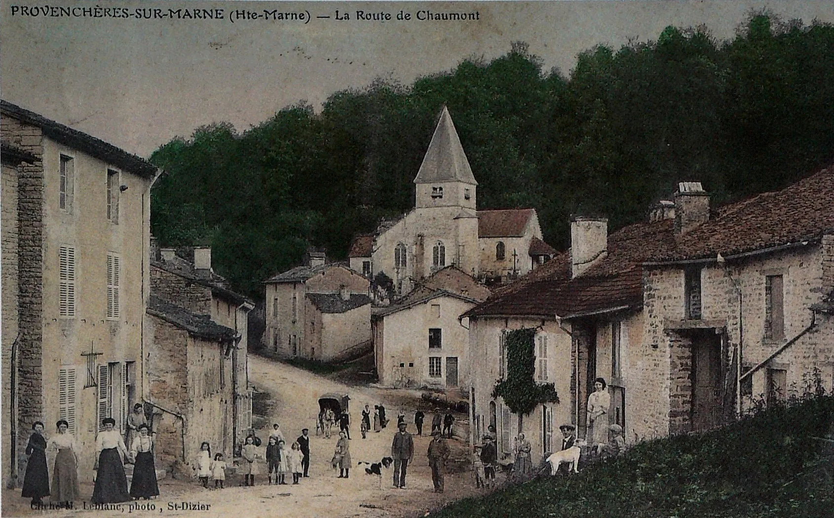 sur une carte postale du début du XXe siècle.