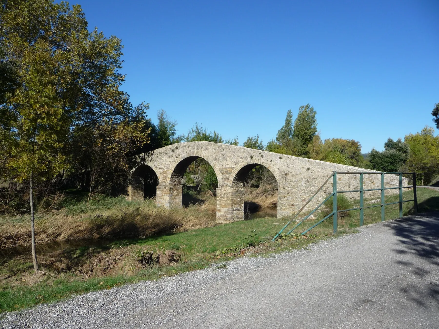 The bridge just outside of Rieux-en-Val, Aude, France.