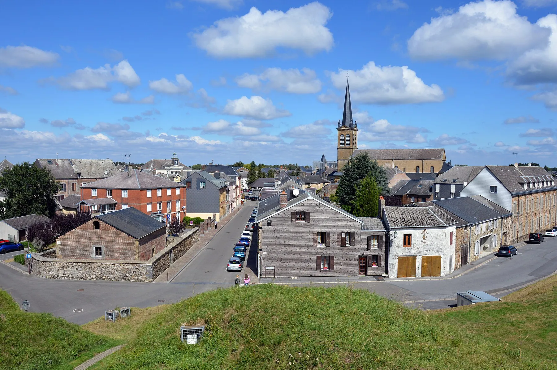 Rue de Montmorency from the bastion, Rocroi, 2020