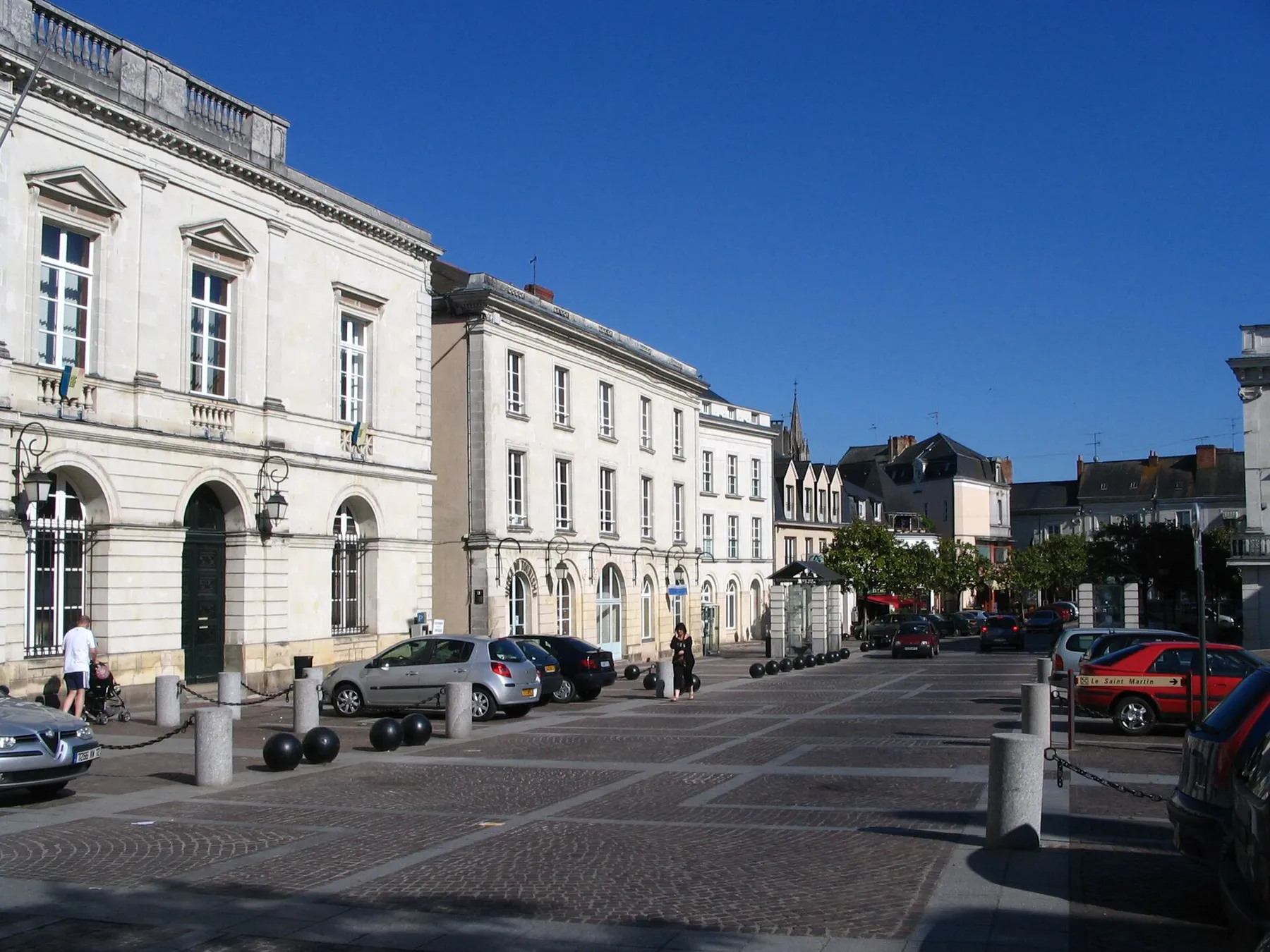 The town hall of Sablé-sur-Sarthe, Sarthe, France.
