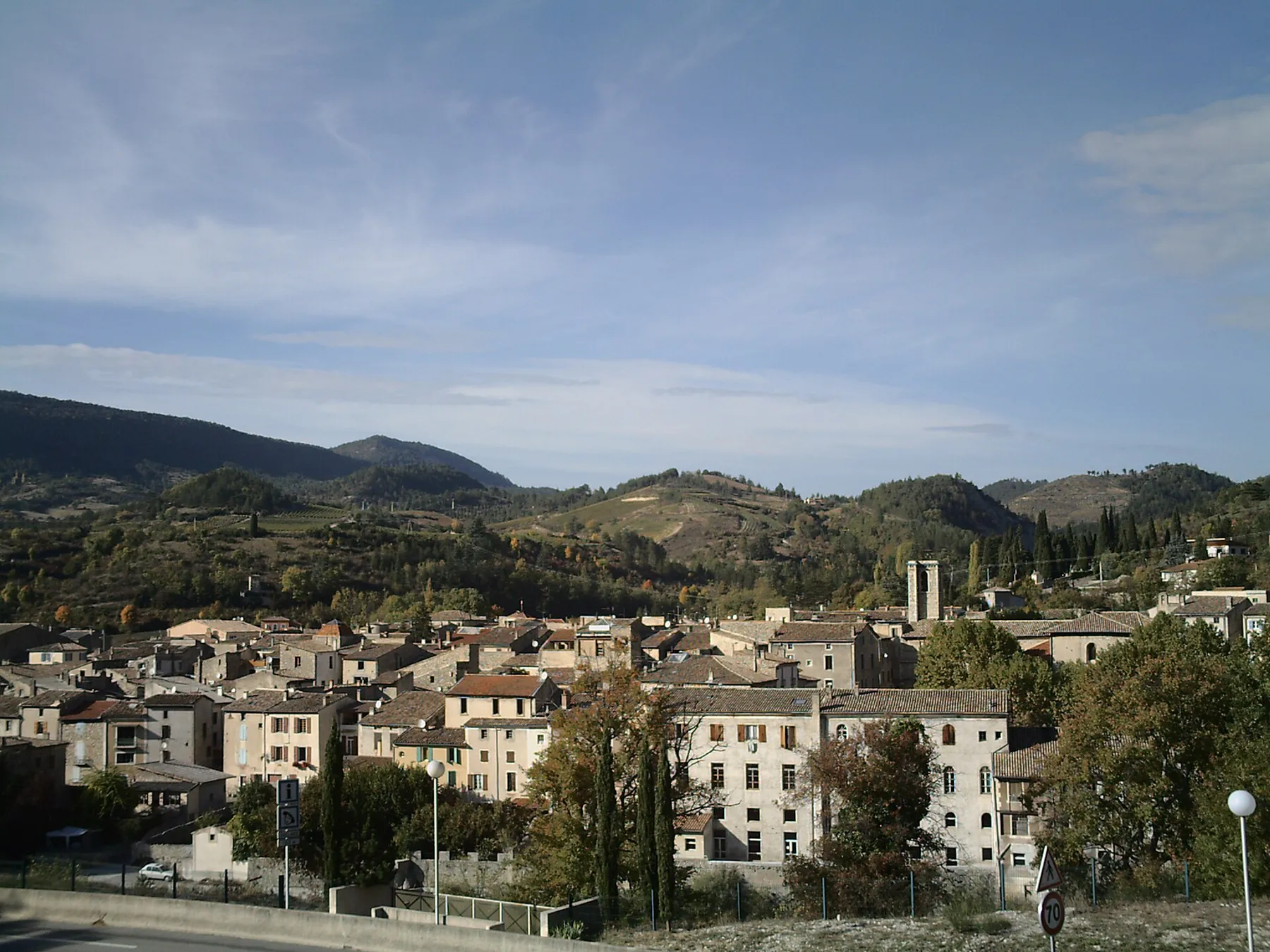 Town of Saillans, Drôme, France
