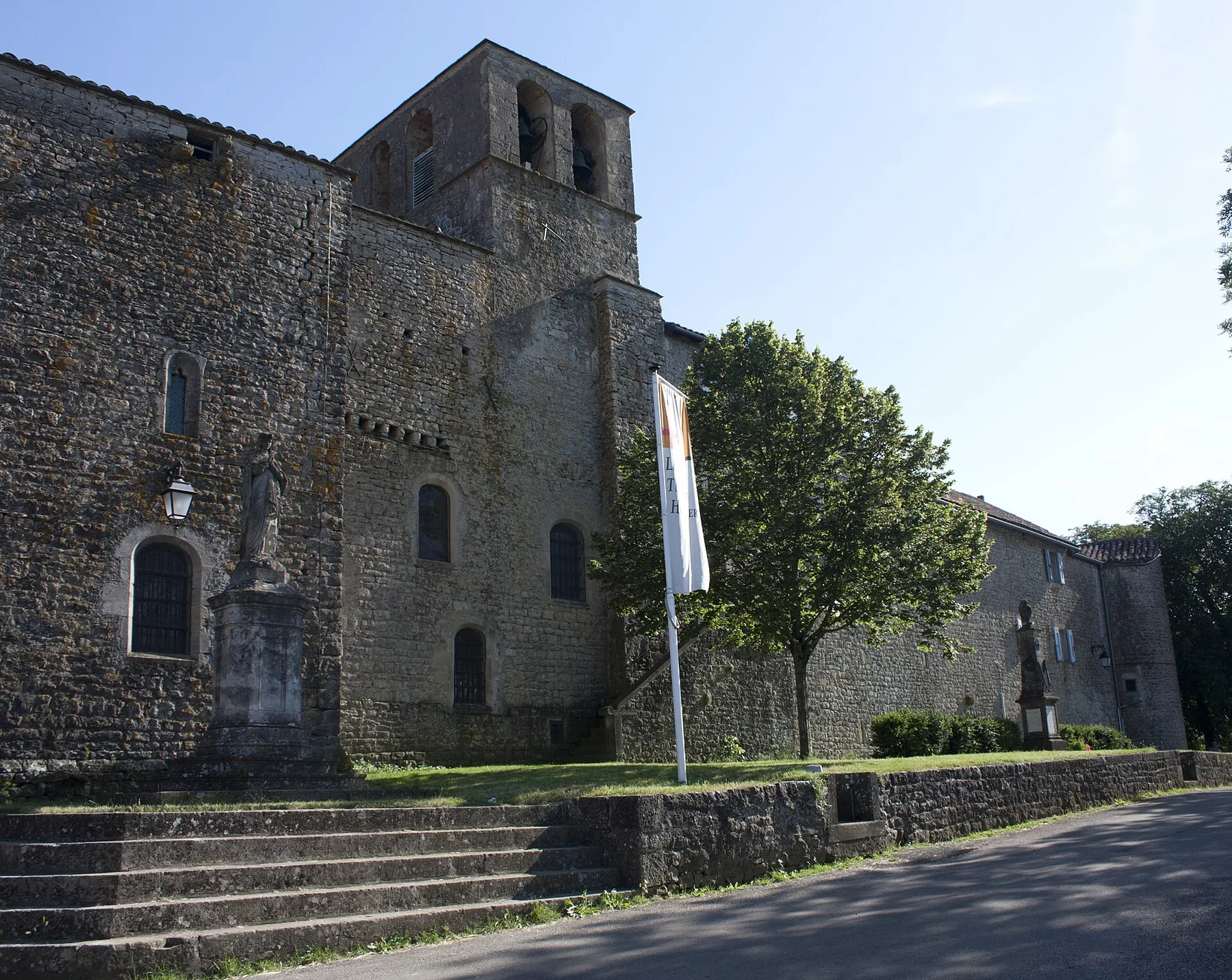 The church and the house of the Abbess of Nonenque adjacent to the parish church&lt;;.