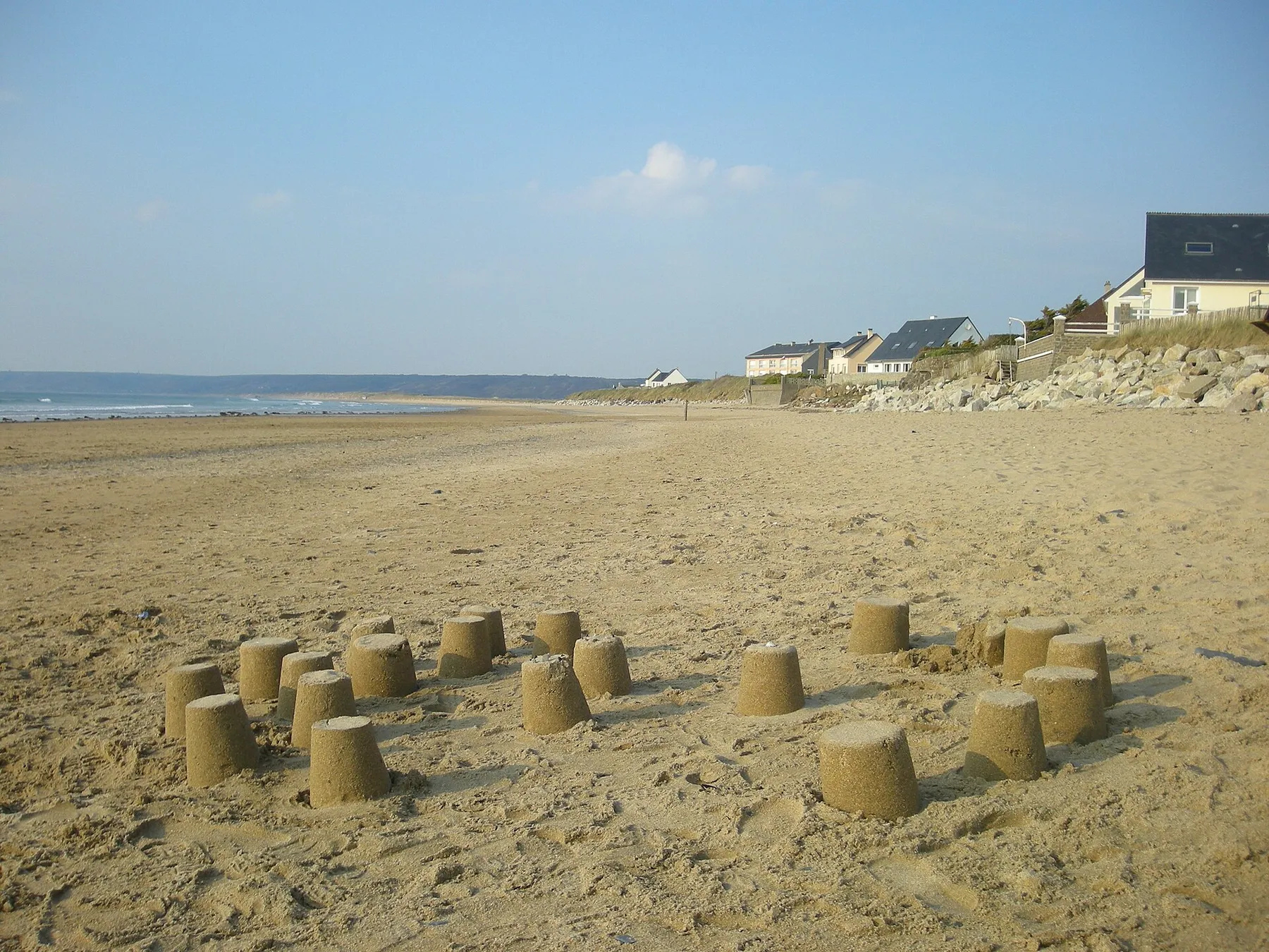 La plage à Siouville-Hague (Manche, Normandie, France)