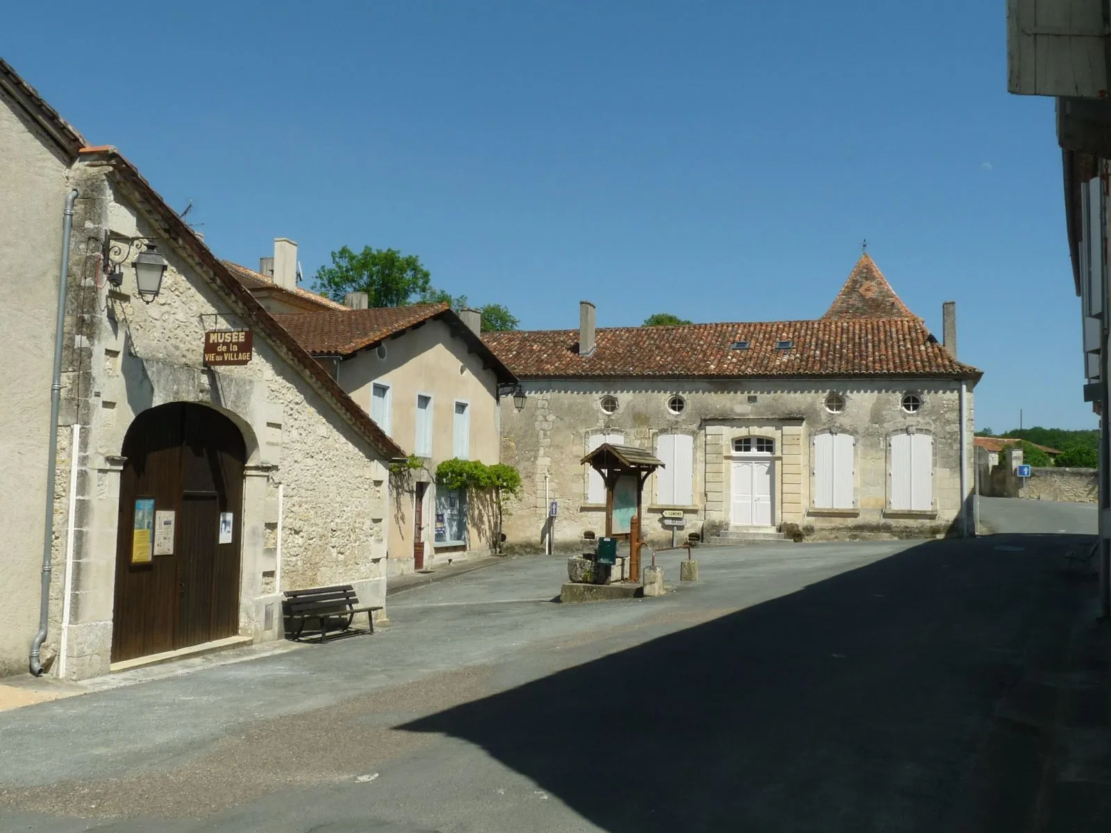 museum and place of Saint-Privat-des-Prés, Dordogne, SW France