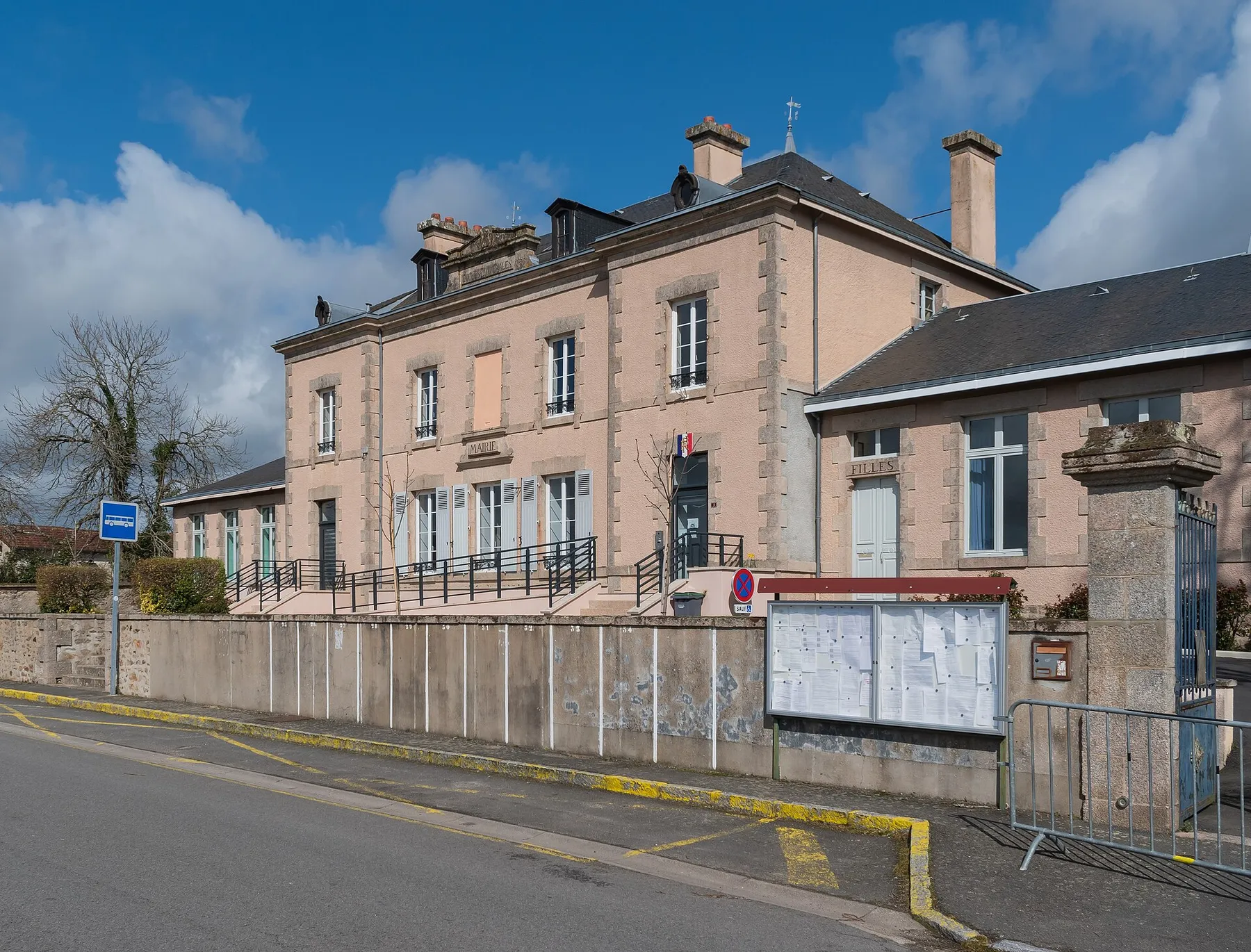 Town hall of Lussac-les-Églises, Haute-Vienne, France