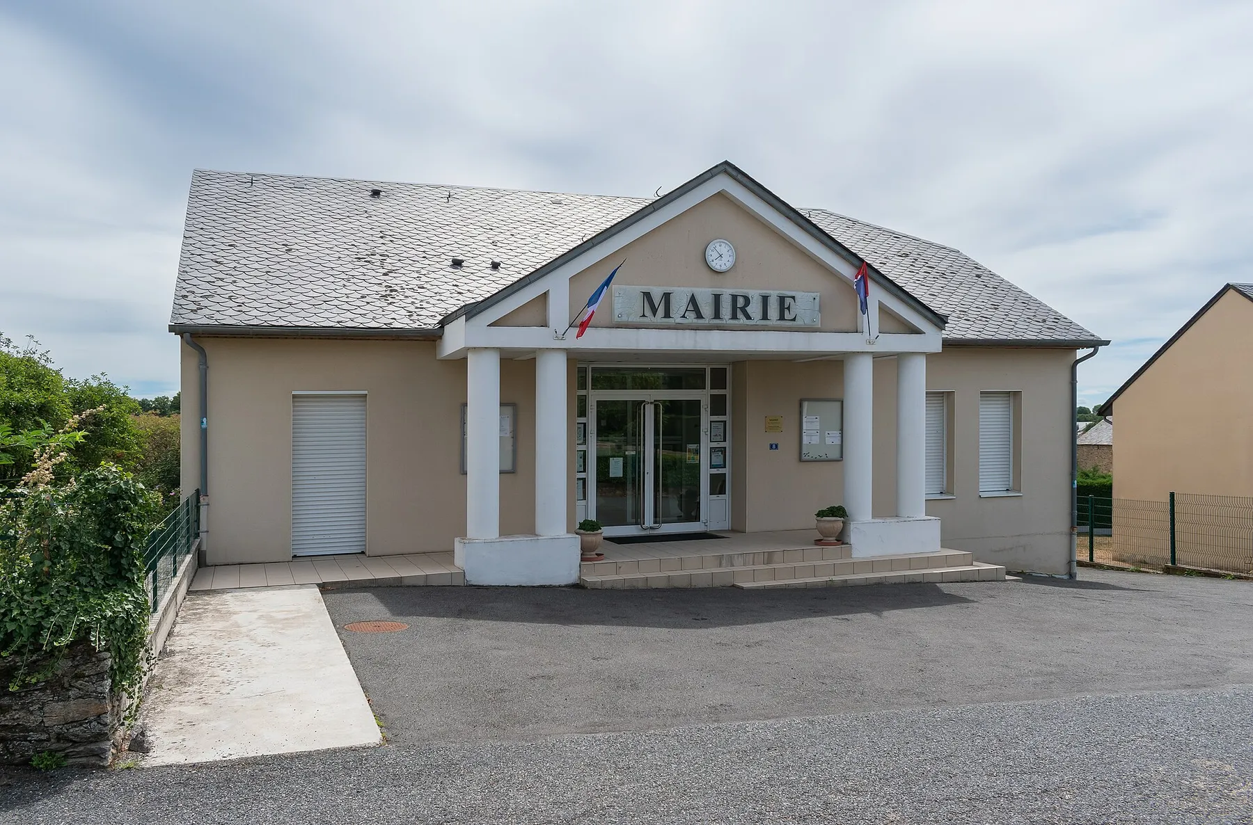 Town hall of Trémouilles, Aveyron, France
