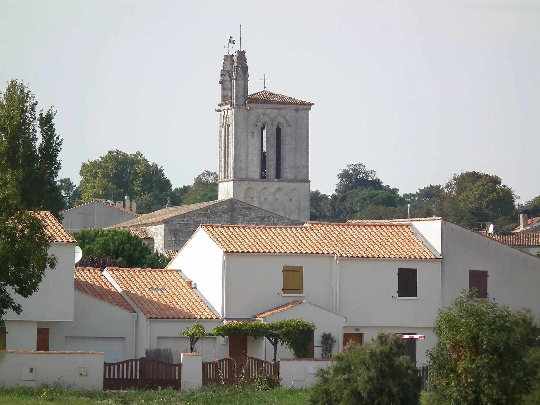 Vue de Meschers depuis le port de plaisance